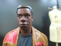 black action figure face